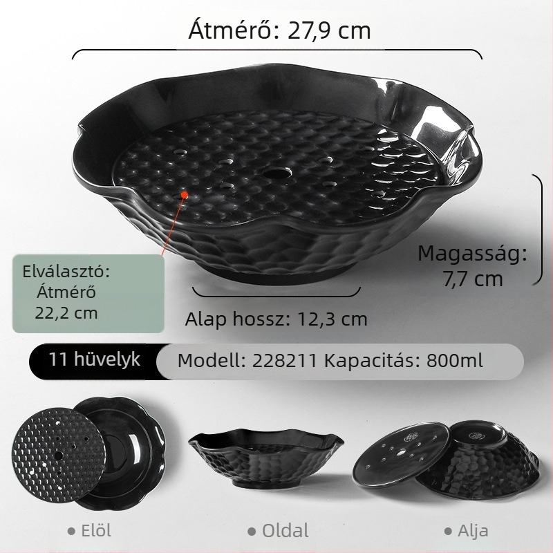 Melamin étkészlet szárazjég tál sashimi-hoz, különleges formájú tál, egyedi logóval, szállodai használatra