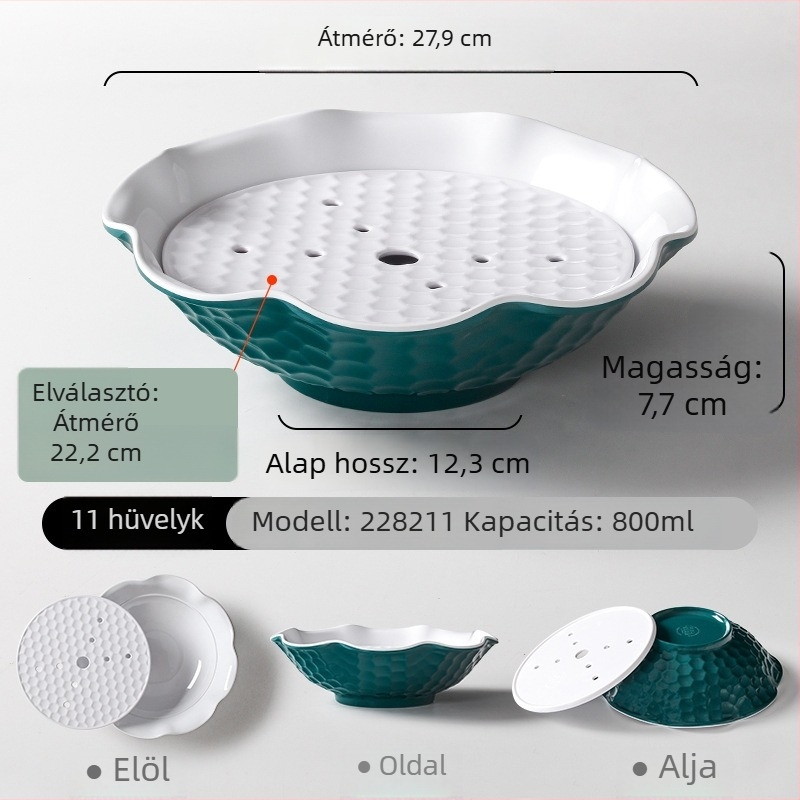 Melamin étkészlet szárazjég tál sashimi-hoz, különleges formájú tál, egyedi logóval, szállodai használatra