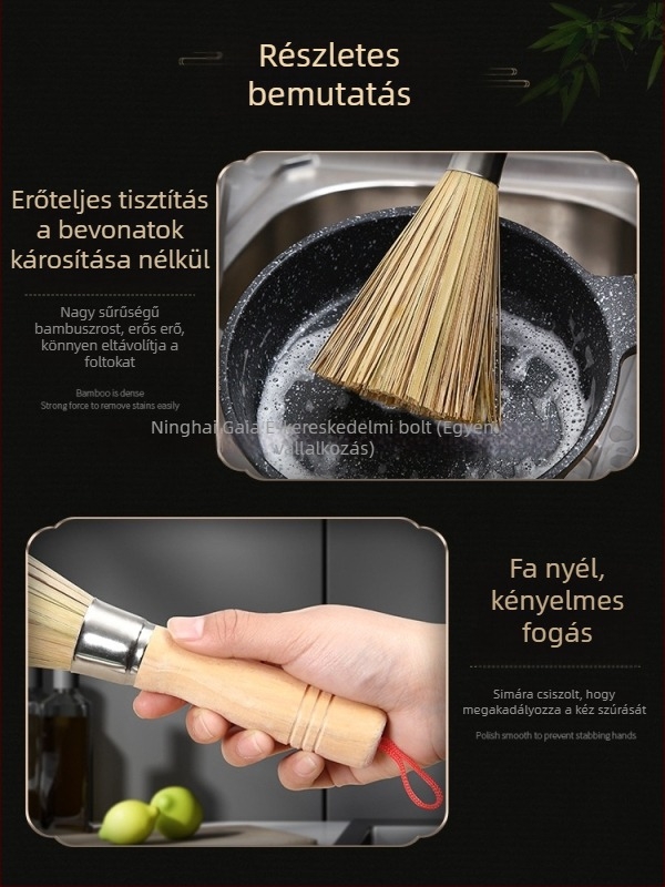 Fém konyhai edényecset hosszú nyéllel (Anyag: Fém; Márka: Leaving shang; Eredet: Egyéb)