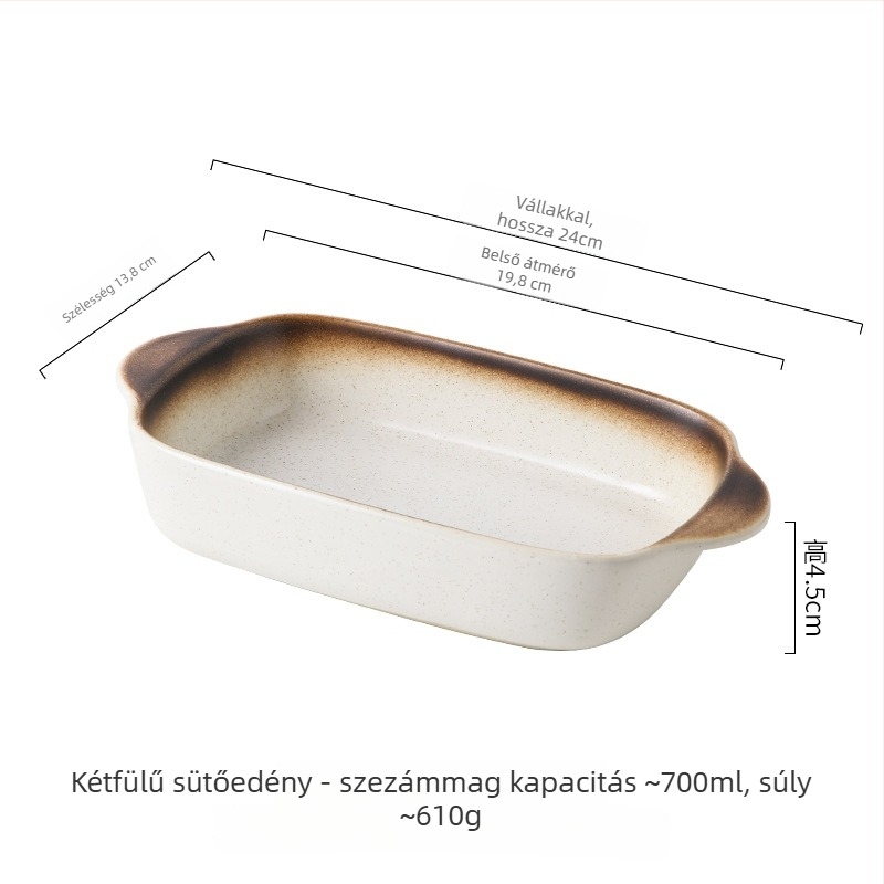 Téglalap alakú porcelán tál japán stílusban, mikrózható, Youjia ming porcelain márka