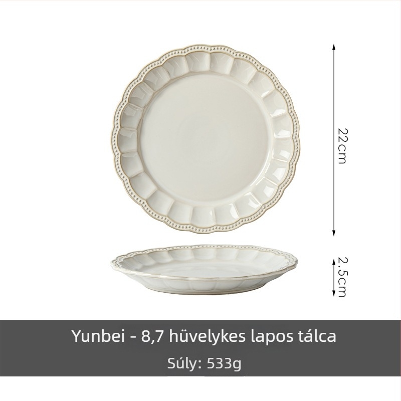 Kerámiás tál Half sugar, könnyű luxus retro stílus, mikrohullámú sütőben használható