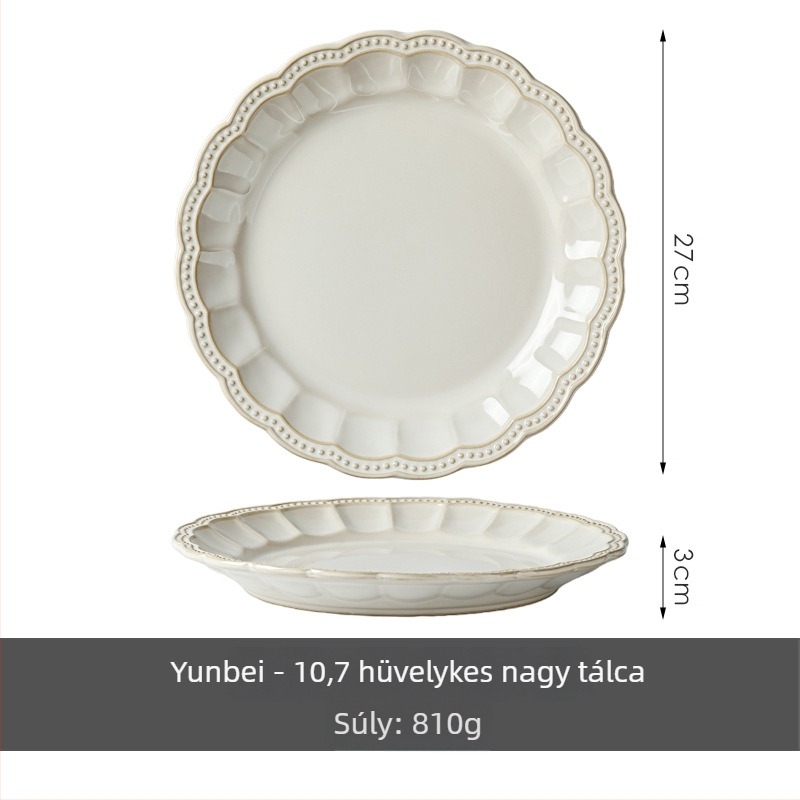 Kerámiás tál Half sugar, könnyű luxus retro stílus, mikrohullámú sütőben használható