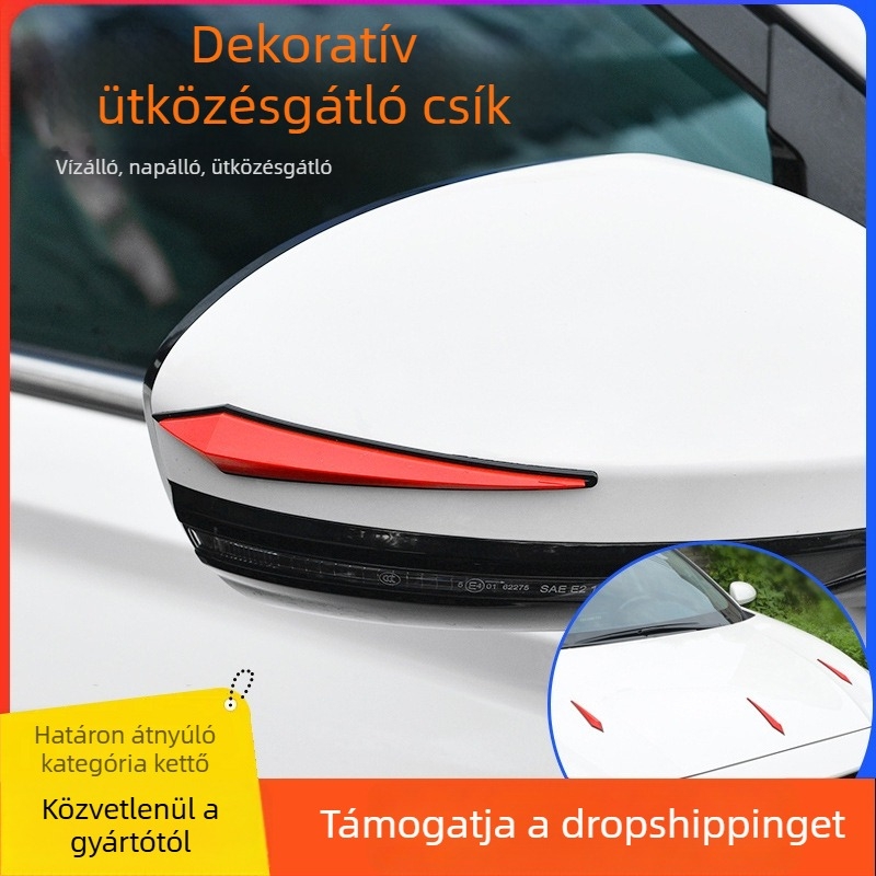 Szilikonból készült antiütköző csík autótesthez — karosszéria védelem, karcolás elleni védelem, visszapillantó tükör védelme