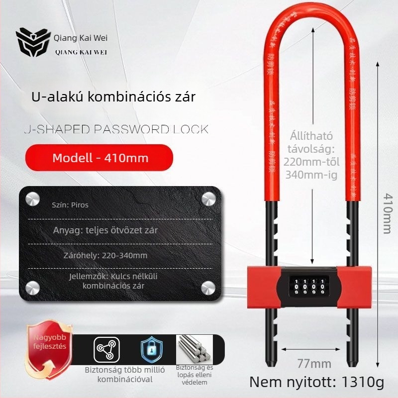 Személyre szabható kombinációs zár, vas test, modell: Egyéb, márka: Egyéb