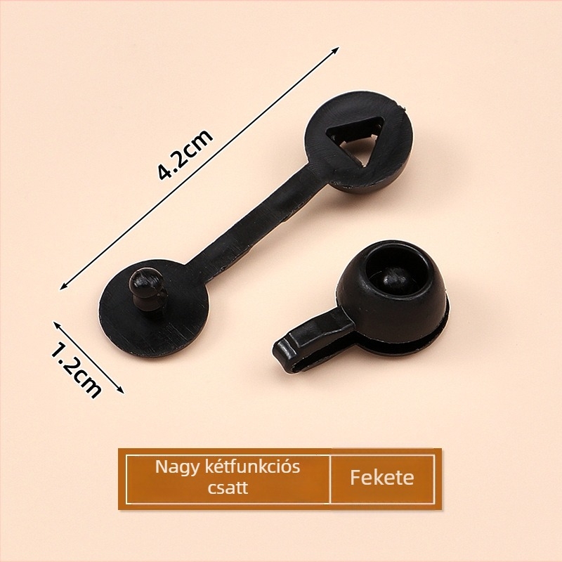 Anti-theft csat címkével és csuklópánttal (műanyag, nyomógomb, Tammy)