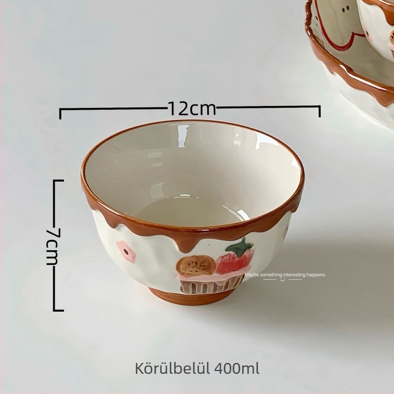 Porcelán mélytál ins-stílusú, underglaze felülettel, kör alakú, mikrózható, reggelire és desszerthez.