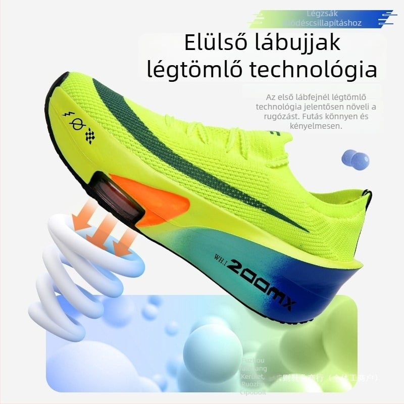 Férfi Alpha 3 NK futócipő hálós felsőrésszel, PU belső talp, PVC külső talp, alacsony sarok 1–3 cm, fűzős zárás