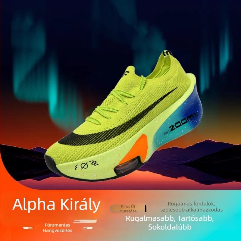 Férfi Alpha 3 NK futócipő hálós felsőrésszel, PU belső talp, PVC külső talp, alacsony sarok 1–3 cm, fűzős zárás