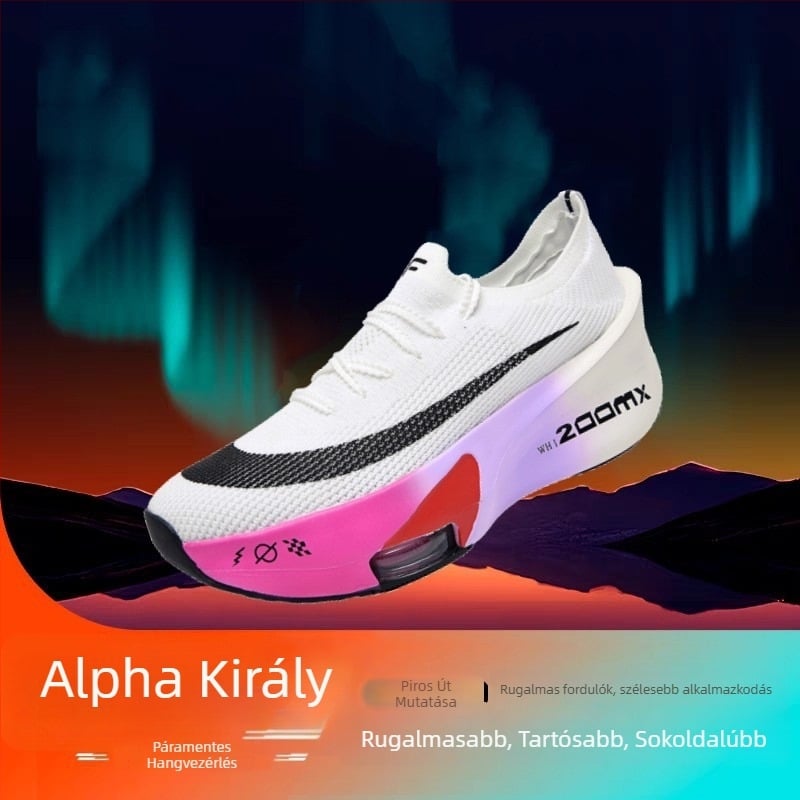 Férfi Alpha 3 NK futócipő hálós felsőrésszel, PU belső talp, PVC külső talp, alacsony sarok 1–3 cm, fűzős zárás