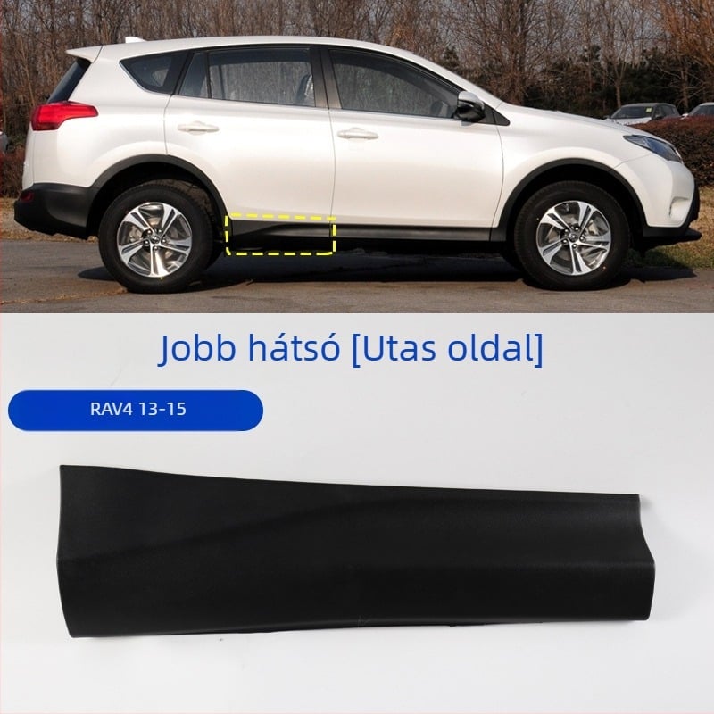 Toyota RAV4 (2013–2023) ajtó alsó védőpanel és oldalsó perem, karcolás elleni védelem
