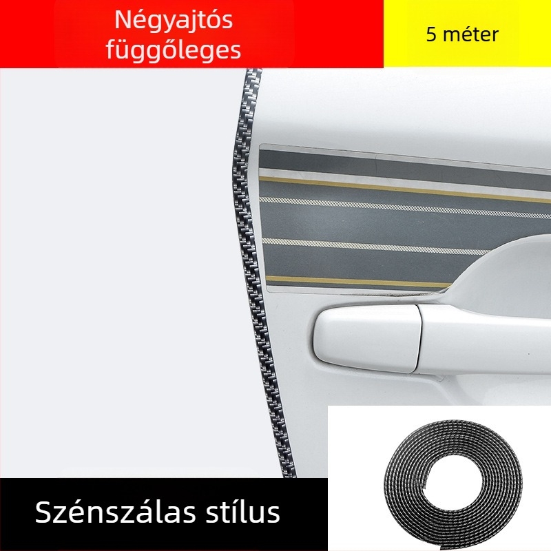 Autóajtóhoz antiütköző csík, SHENGBEI ER, PVC anyag, testreszabás nélkül