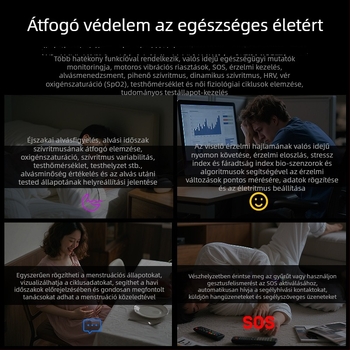 OHC T21 okos gyűrű: vér oxigén-szaturáció, pulzus, HRV, alvásfigyelés és kalóriaszámítás