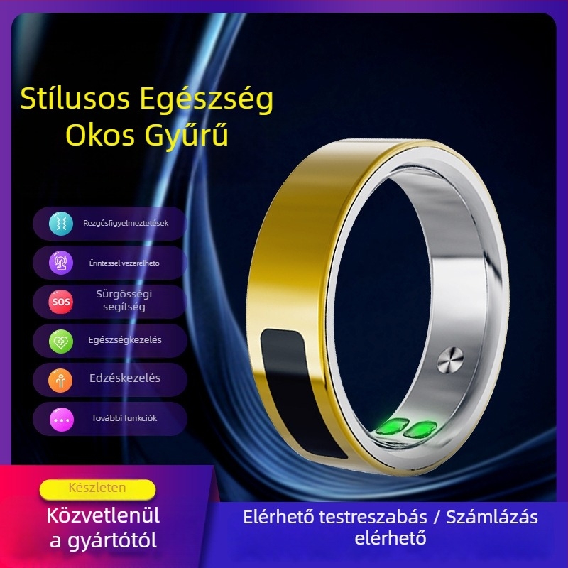 OHC T21 okos gyűrű: vér oxigén-szaturáció, pulzus, HRV, alvásfigyelés és kalóriaszámítás