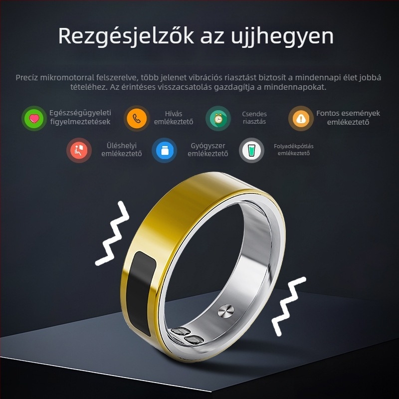 OHC T21 okos gyűrű: vér oxigén-szaturáció, pulzus, HRV, alvásfigyelés és kalóriaszámítás