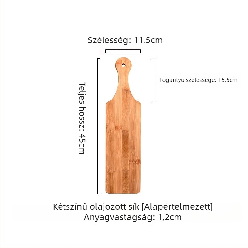 Fából készült téglalap alakú tálalótál marhahús és bárányhús számára, sík tál, olajos felület, modern egyszerű stílus, minta 69850