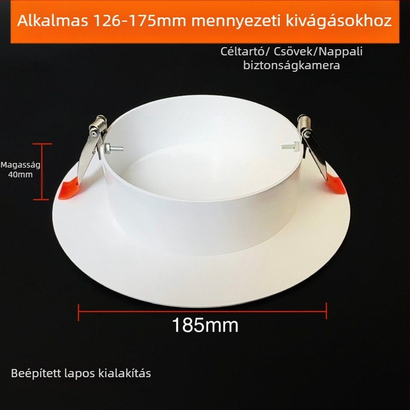 Körkörös mennyezetnyílás dekoratív fedél - ABS, átmérő 94/134/185/230 mm, falvastagság 3 mm, márka Zhang Plastic
