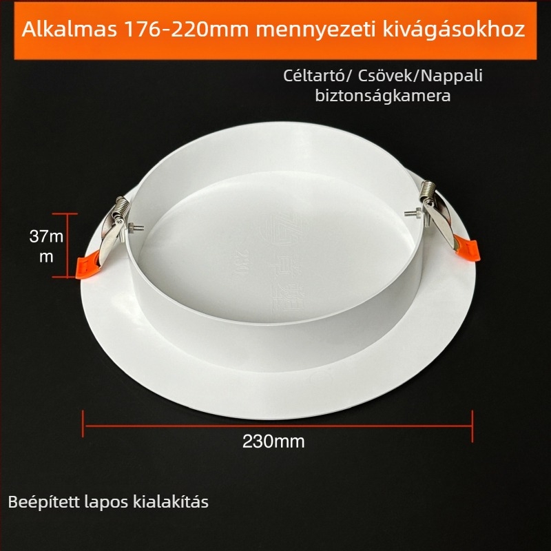 Körkörös mennyezetnyílás dekoratív fedél - ABS, átmérő 94/134/185/230 mm, falvastagság 3 mm, márka Zhang Plastic