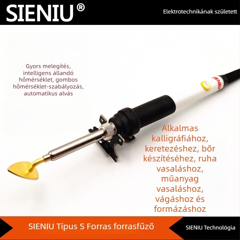 SIENIU 60W állítható hőmérsékletű toll alakú forrasztóheggyel, műanyag fogantyúval, 220V, ferroforrasztás, pyrográfia, gravírozás és hőátvitel