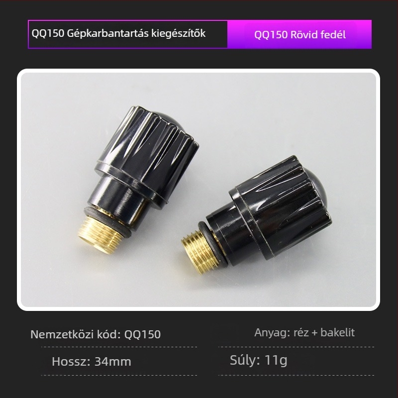 QQ150/300 sorozat Wolfrámet elektróda tartó vezető darab rövid és hosszú sapkával – réz/bakelit, nikkelezett bevonat; argon ívhegesztő tartozék