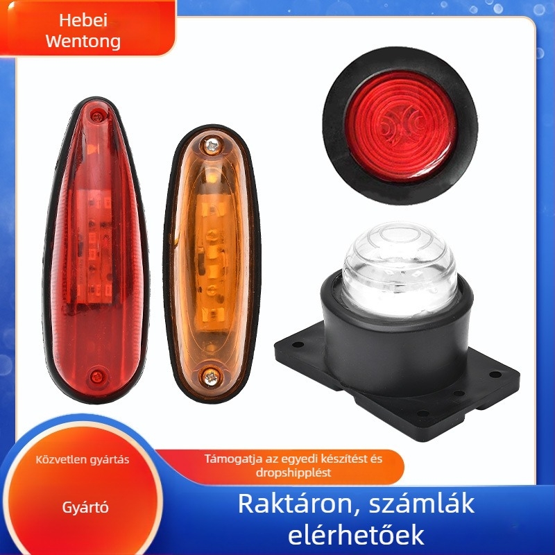 LED 24V oldalvilágítás teherautók és utánfutókhoz – elektronikus kontúrvilágítás, élettartam 5000 h, testreszabható