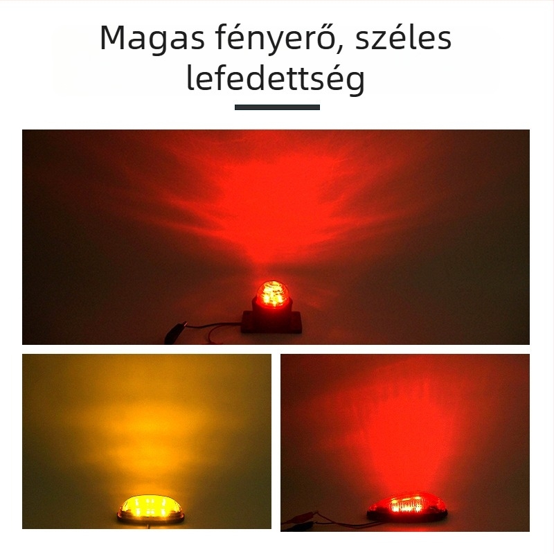 LED 24V oldalvilágítás teherautók és utánfutókhoz – elektronikus kontúrvilágítás, élettartam 5000 h, testreszabható