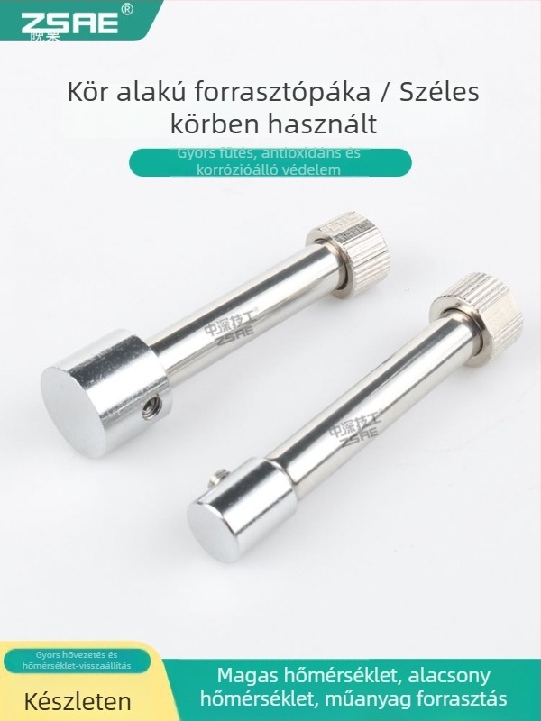 Forrasztófej meleg préshez, 936-os modell, hosszított, négyszögletes és kerek hornyolt kialakítású, műanyag