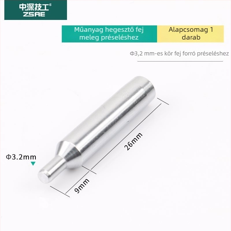 Forrasztófej meleg préshez, 936-os modell, hosszított, négyszögletes és kerek hornyolt kialakítású, műanyag