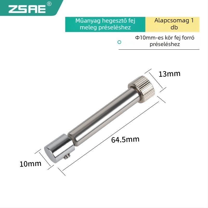 Forrasztófej meleg préshez, 936-os modell, hosszított, négyszögletes és kerek hornyolt kialakítású, műanyag