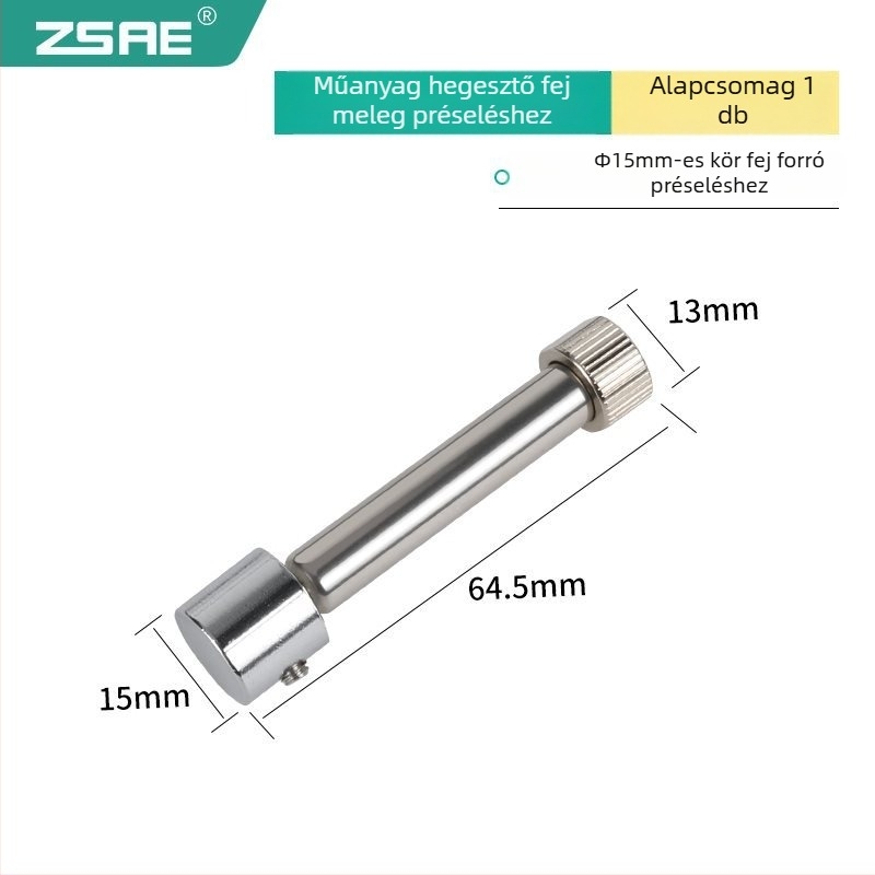Forrasztófej meleg préshez, 936-os modell, hosszított, négyszögletes és kerek hornyolt kialakítású, műanyag