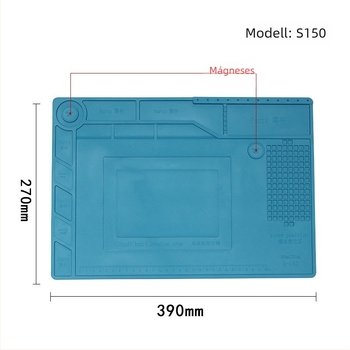 Mobiltelefon javításhoz készült szilikon hőszigetelő pad, modell S150, 5 mm vastagság, puha keménység