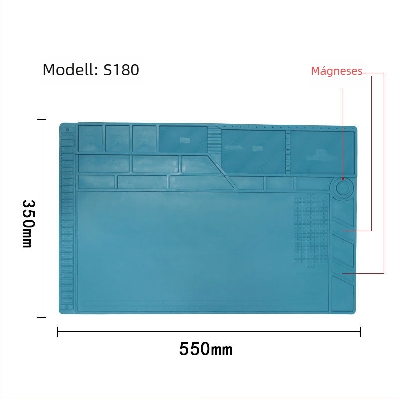 Mobiltelefon javításhoz készült szilikon hőszigetelő pad, modell S150, 5 mm vastagság, puha keménység