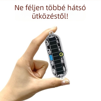 Napelemes figyelmeztető strob fénye autókhoz és teherautókhoz – vízálló, modell Small oval solar strobe light, feszültség 3.7V, teljesítmény 3W, anyag PC LED solar