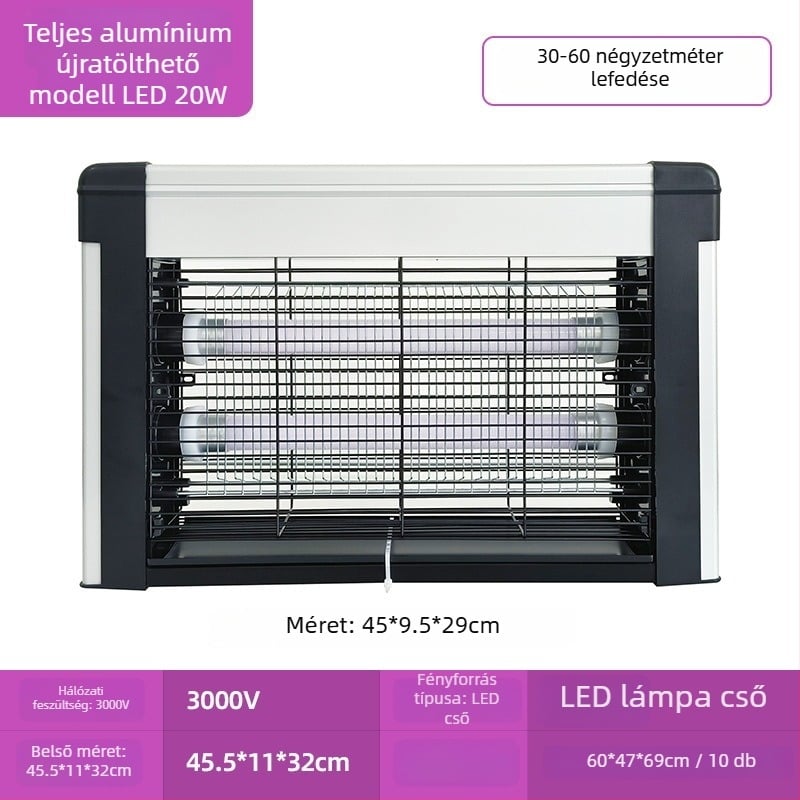 Napelemes kültéri szúnyogirtó lámpa - LED, 220V, 20W, CE-tanúsítvány, testreszabás elérhető (LED; 220V; 20W; CE)