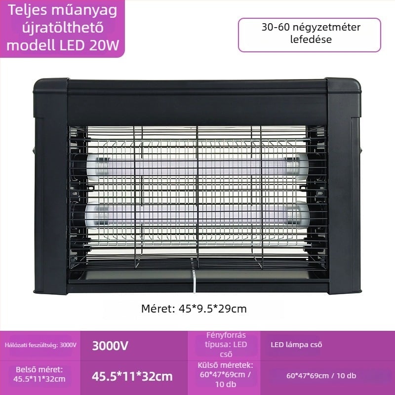 Napelemes kültéri szúnyogirtó lámpa - LED, 220V, 20W, CE-tanúsítvány, testreszabás elérhető (LED; 220V; 20W; CE)