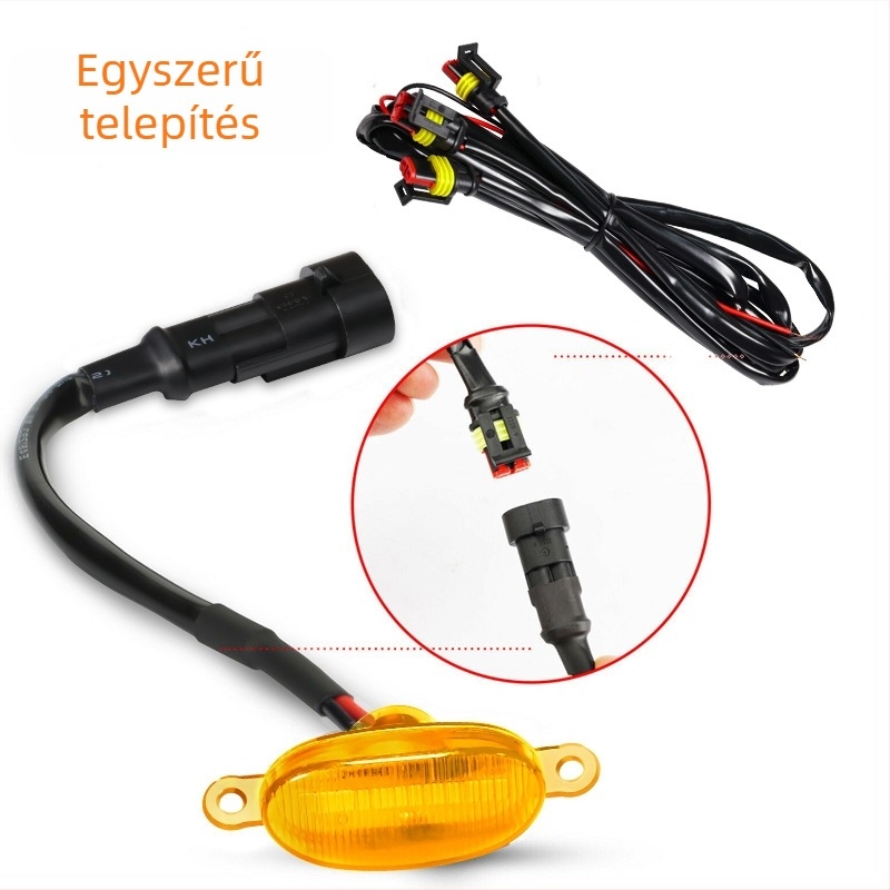Autógrill LED nappali világítás 12 LED-es rácsban, 12V, 20W, műanyag LED, testreszabás elérhető