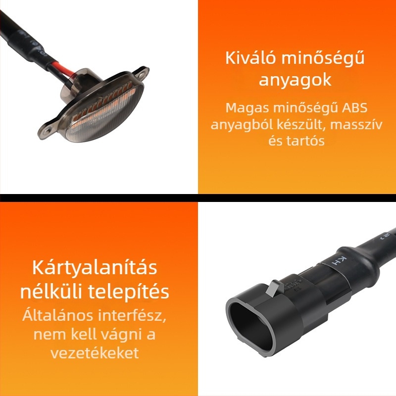 Autógrill LED nappali világítás 12 LED-es rácsban, 12V, 20W, műanyag LED, testreszabás elérhető