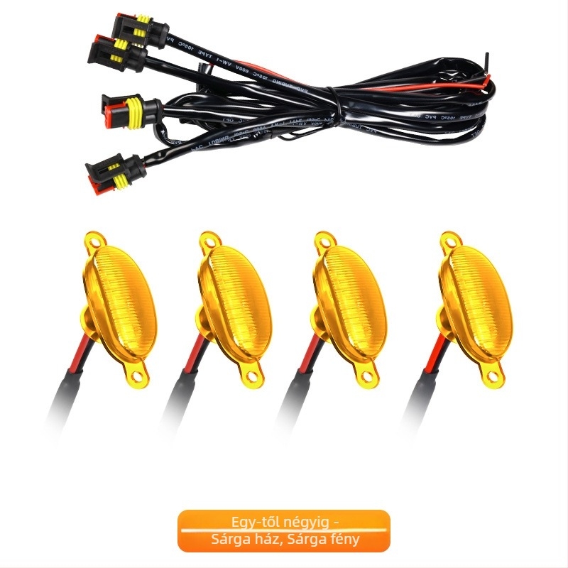 Autógrill LED nappali világítás 12 LED-es rácsban, 12V, 20W, műanyag LED, testreszabás elérhető