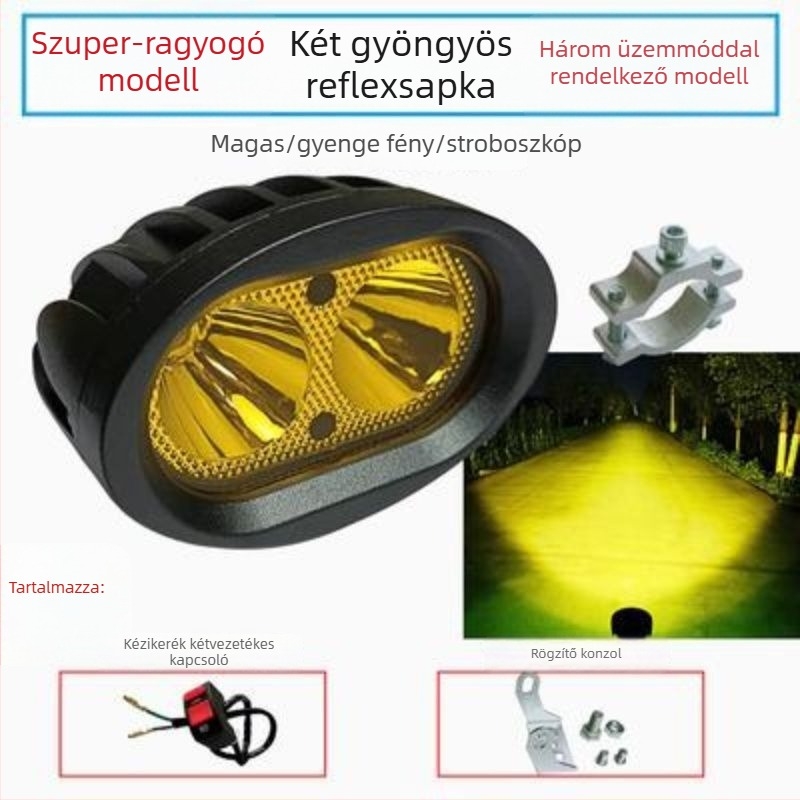 Kültéri LED spotfény elektromos motorkerékpárokhoz, elektromos kerékpárokhoz és triciklikhez