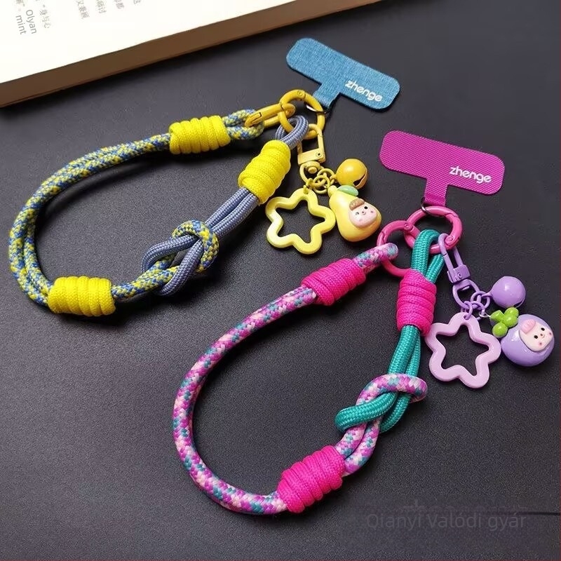 Elegant márkájú mobiltelefon nyakpánt medál - koreai stílus, rajzfilmszerű forma, anti-radiációs funkció