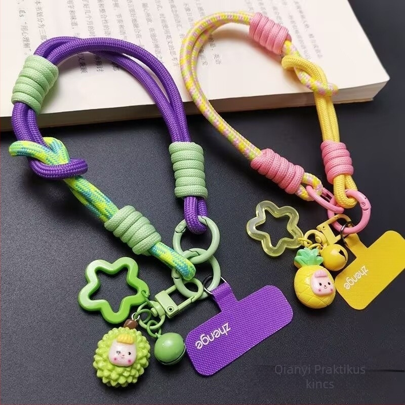 Elegant márkájú mobiltelefon nyakpánt medál - koreai stílus, rajzfilmszerű forma, anti-radiációs funkció