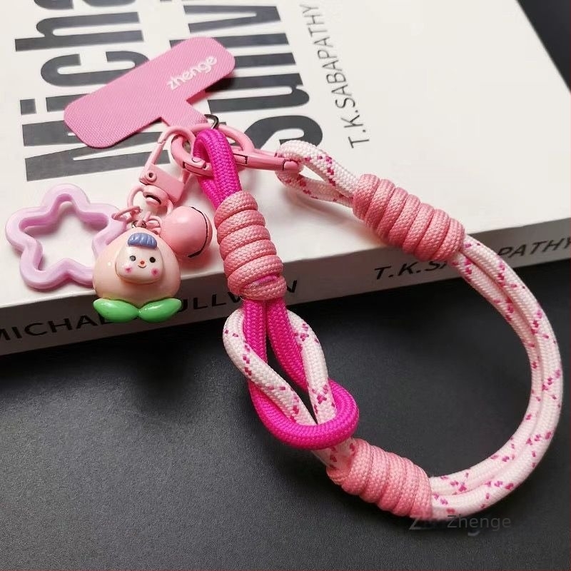 Elegant márkájú mobiltelefon nyakpánt medál - koreai stílus, rajzfilmszerű forma, anti-radiációs funkció