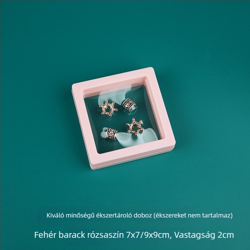 Hordozható, többfunkciós ékszerdoboz gyűrűk, nyakláncok, karkötők és fülbevalók számára; por- és nedvességálló, modern minimalista stílus
