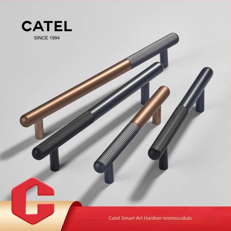 Carter 3647 – Szekrény-, ajtófogantyú Space alumíniumból, tömör, személyre szabott, modern minimalista stílus, hosszú fogantyú