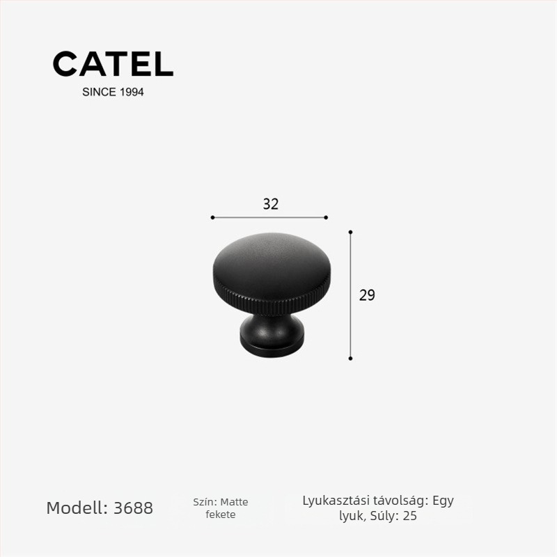 Carter 3647 – Szekrény-, ajtófogantyú Space alumíniumból, tömör, személyre szabott, modern minimalista stílus, hosszú fogantyú