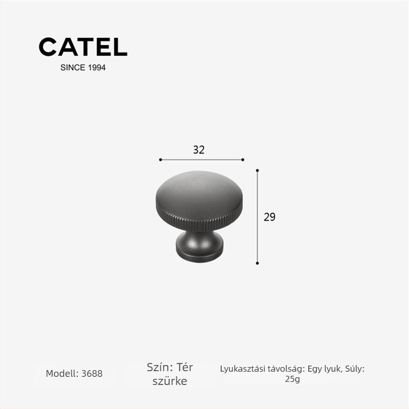 Carter 3647 – Szekrény-, ajtófogantyú Space alumíniumból, tömör, személyre szabott, modern minimalista stílus, hosszú fogantyú