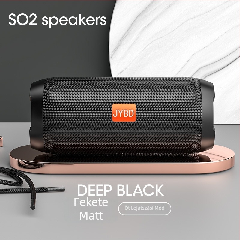 Voice of Berlin Bluetooth hangszóró subwooferrel - IPX7 vízálló, 100 Hz-20 kHz, SNR ≥70 dB, Bluetooth/TF/USB/AUX