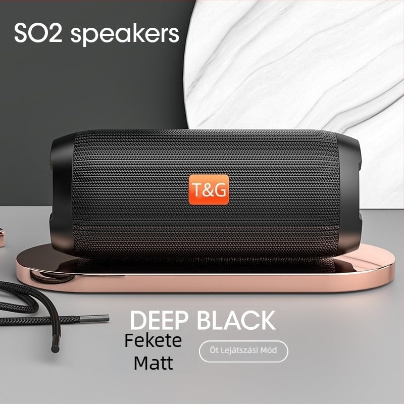 Voice of Berlin Bluetooth hangszóró subwooferrel - IPX7 vízálló, 100 Hz-20 kHz, SNR ≥70 dB, Bluetooth/TF/USB/AUX