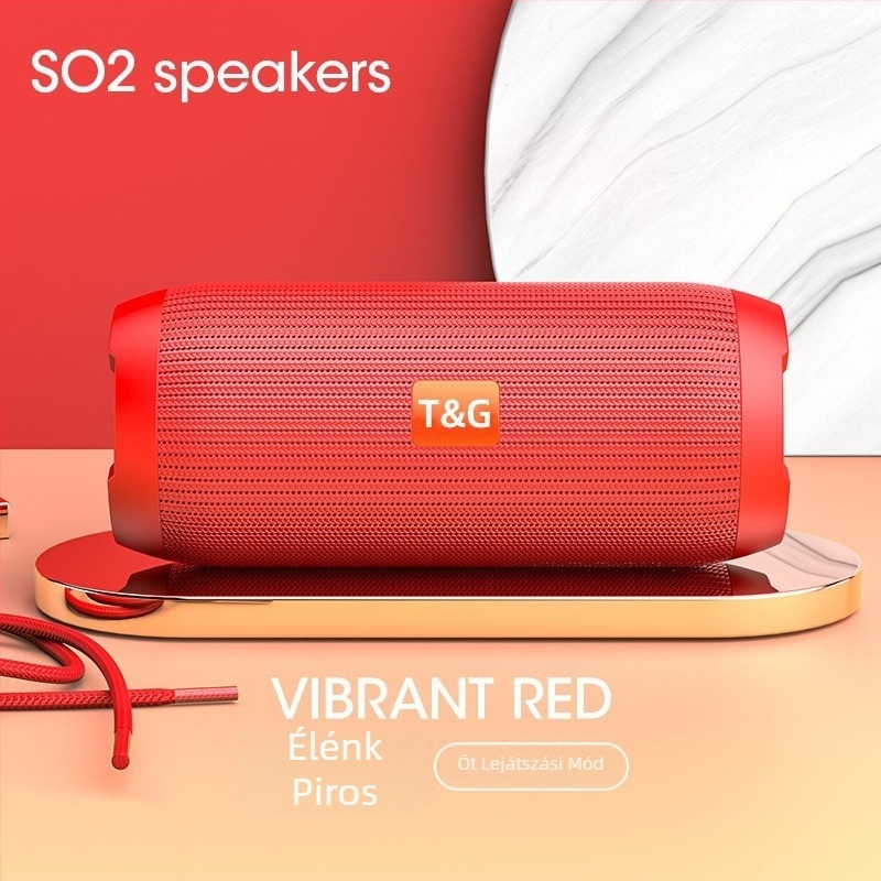 Voice of Berlin Bluetooth hangszóró subwooferrel - IPX7 vízálló, 100 Hz-20 kHz, SNR ≥70 dB, Bluetooth/TF/USB/AUX