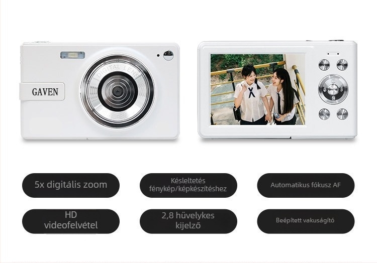 Q1 Gyerekeknek ütésálló digitális kamera – 12–14 MP, 3x digitális zoom, periszkópos objektív