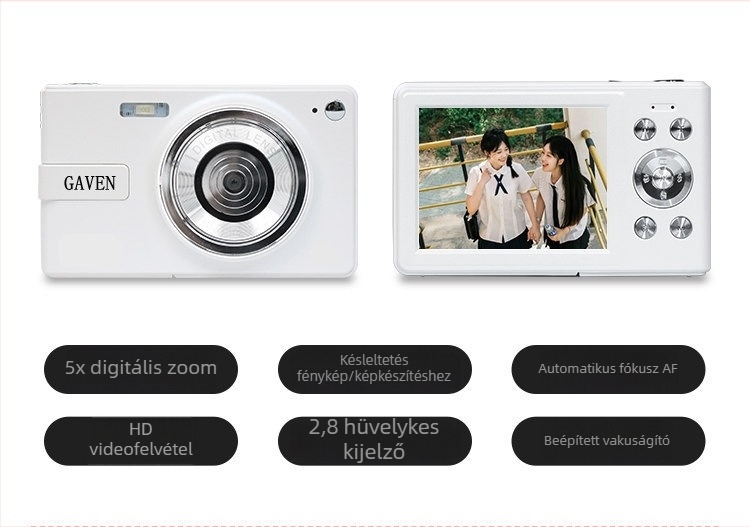 Q1 Gyerekeknek ütésálló digitális kamera – 12–14 MP, 3x digitális zoom, periszkópos objektív